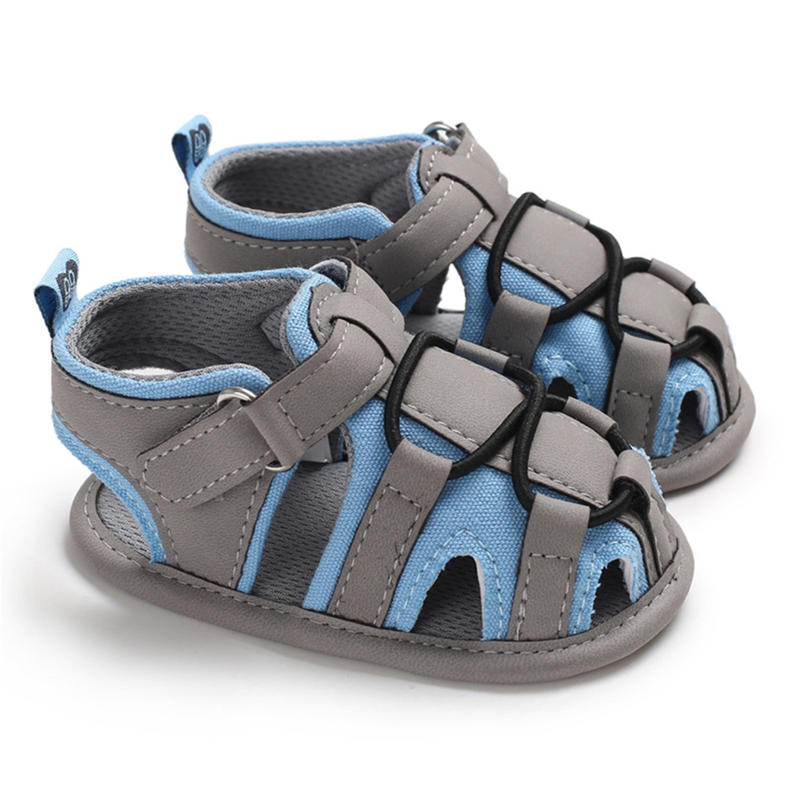 Infant First Walkers Crib Shoes Toddler Baby Summer Multicolor Buckle Strap Anti-Slip Walking Shoes Prewalker Sandals Zapatillas
