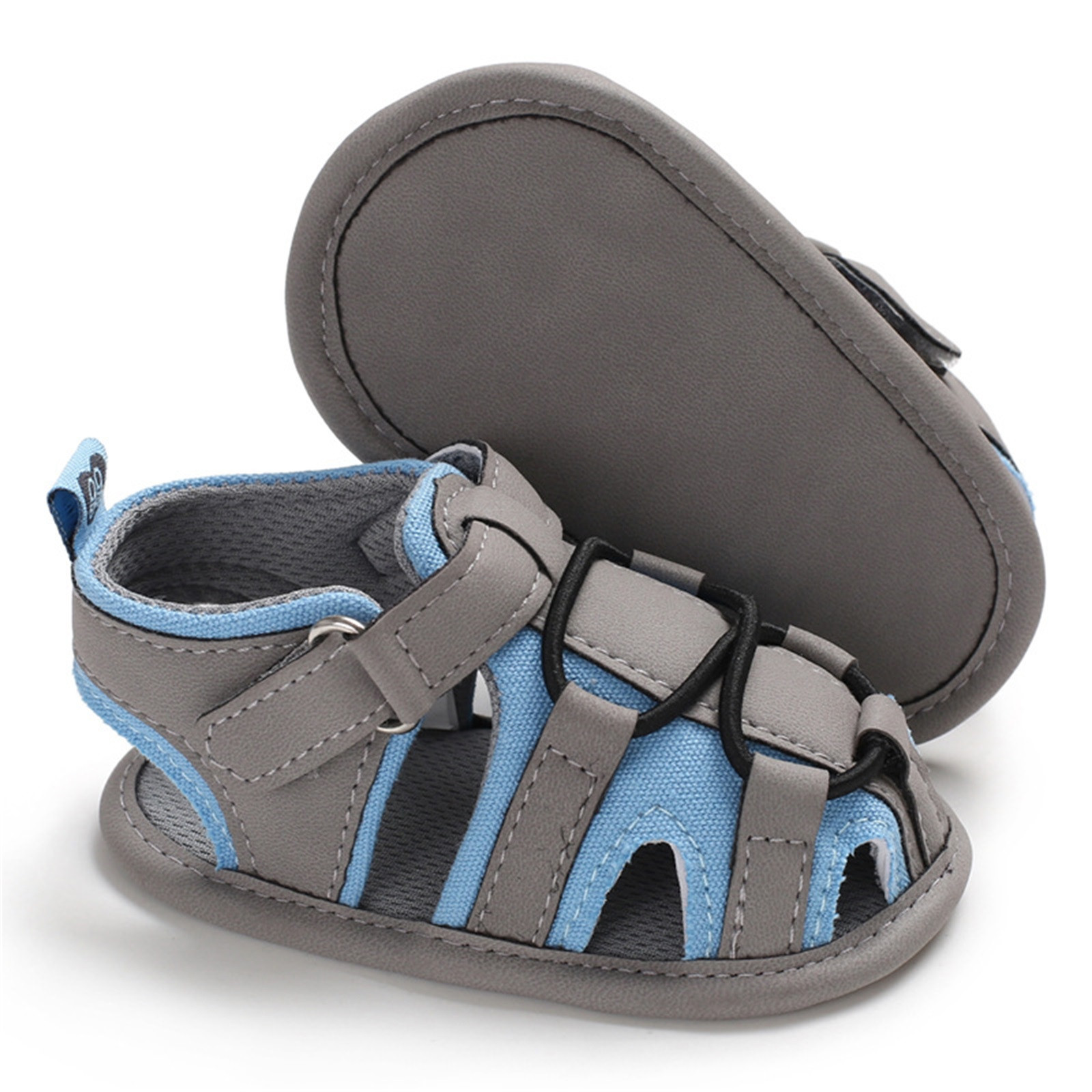 Infant First Walkers Crib Shoes Toddler Baby Summer Multicolor Buckle Strap Anti-Slip Walking Shoes Prewalker Sandals Zapatillas