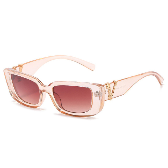Brand Designer Square Sunglasses Women Candy Colors Retro Sun Glasses Female Small Frame Rectangle Gradient Oculos De Sol
