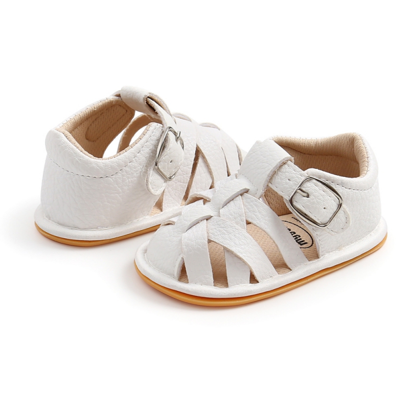 Fashion Summer Newborn Infant Baby Boys Girls PU-Lether Shoes Soft Sole Hollow Sneakers Sandals Shoes Fit For 0-18M
