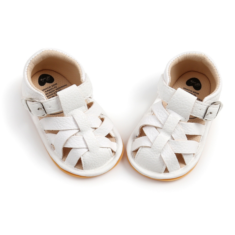 Fashion Summer Newborn Infant Baby Boys Girls PU-Lether Shoes Soft Sole Hollow Sneakers Sandals Shoes Fit For 0-18M