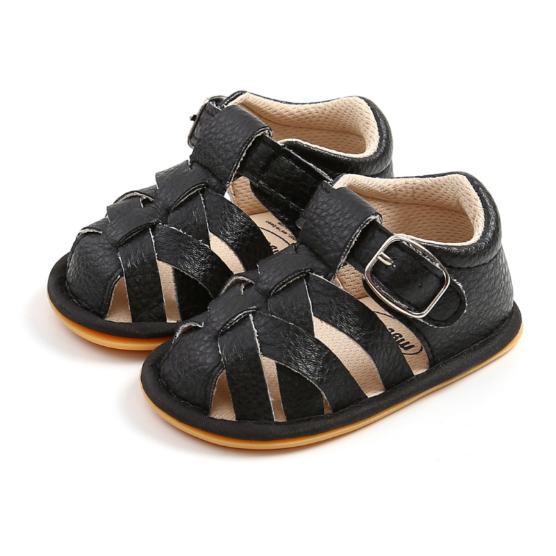 Fashion Summer Newborn Infant Baby Boys Girls PU-Lether Shoes Soft Sole Hollow Sneakers Sandals Shoes Fit For 0-18M