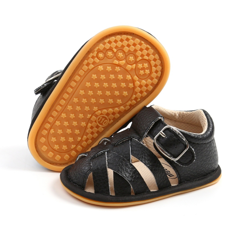 Fashion Summer Newborn Infant Baby Boys Girls PU-Lether Shoes Soft Sole Hollow Sneakers Sandals Shoes Fit For 0-18M