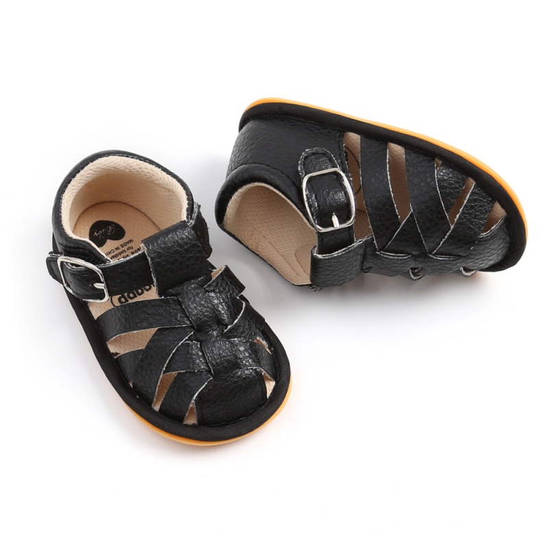Fashion Summer Newborn Infant Baby Boys Girls PU-Lether Shoes Soft Sole Hollow Sneakers Sandals Shoes Fit For 0-18M