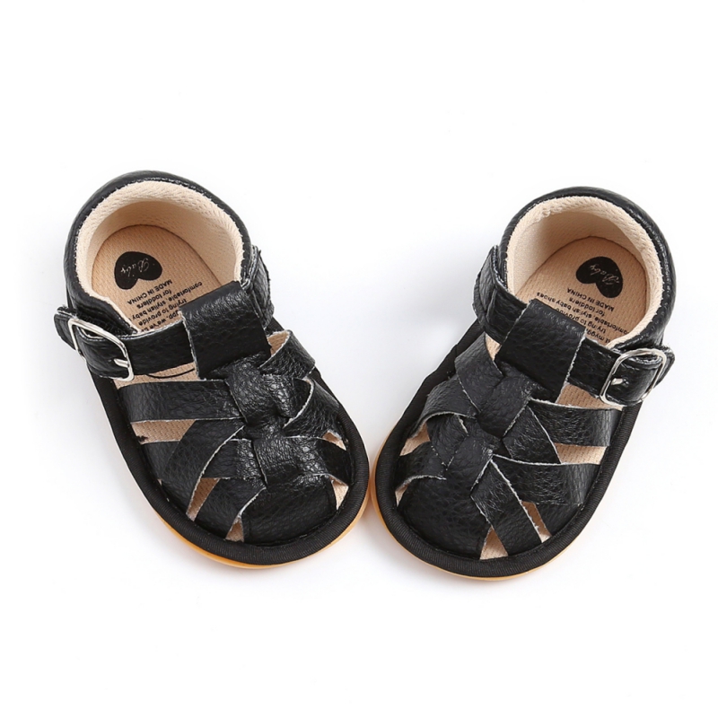 Fashion Summer Newborn Infant Baby Boys Girls PU-Lether Shoes Soft Sole Hollow Sneakers Sandals Shoes Fit For 0-18M