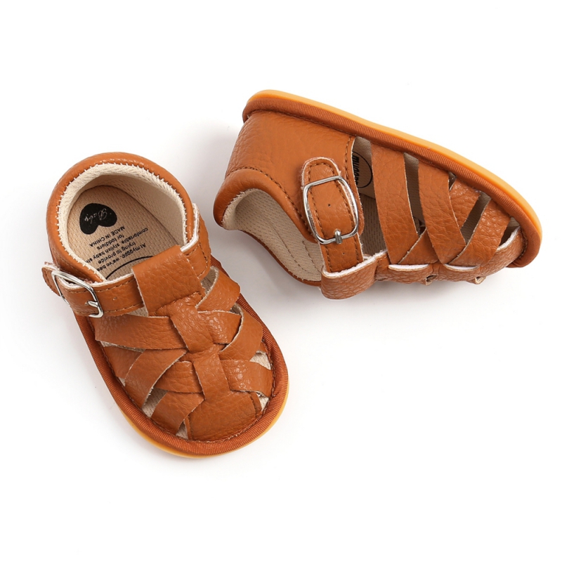 Fashion Summer Newborn Infant Baby Boys Girls PU-Lether Shoes Soft Sole Hollow Sneakers Sandals Shoes Fit For 0-18M