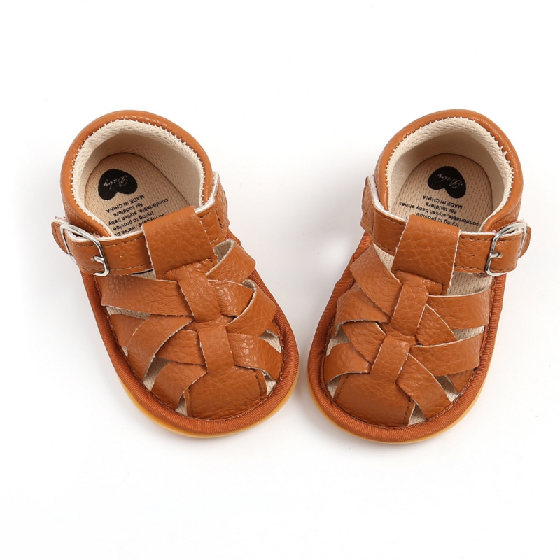 Fashion Summer Newborn Infant Baby Boys Girls PU-Lether Shoes Soft Sole Hollow Sneakers Sandals Shoes Fit For 0-18M