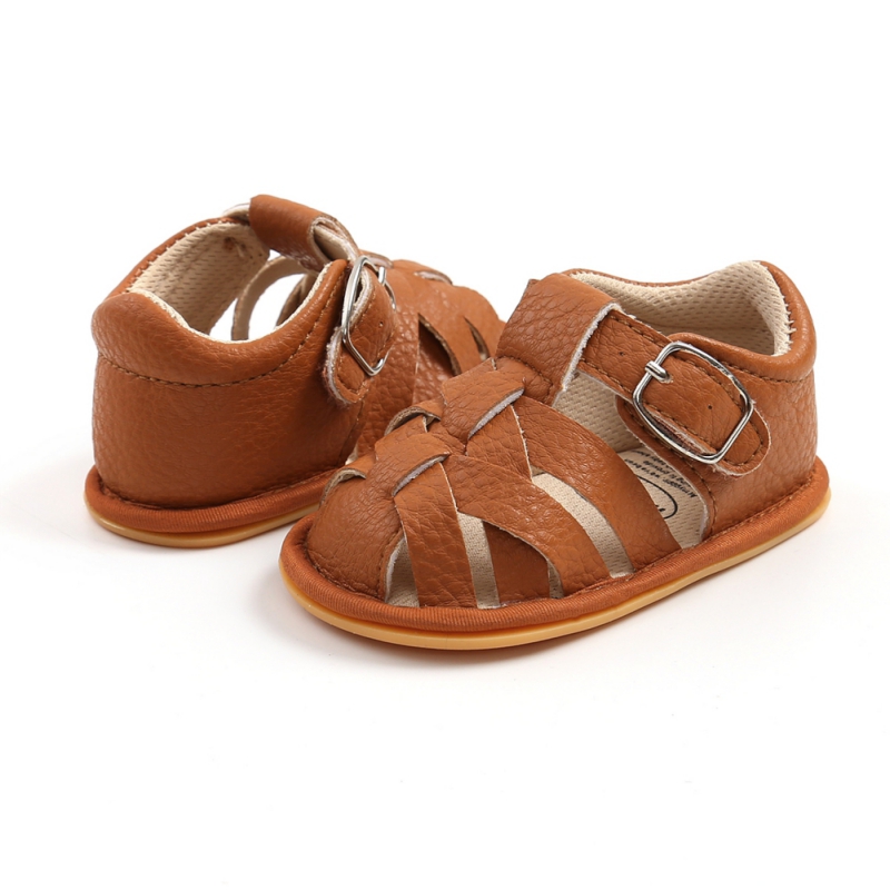 Fashion Summer Newborn Infant Baby Boys Girls PU-Lether Shoes Soft Sole Hollow Sneakers Sandals Shoes Fit For 0-18M