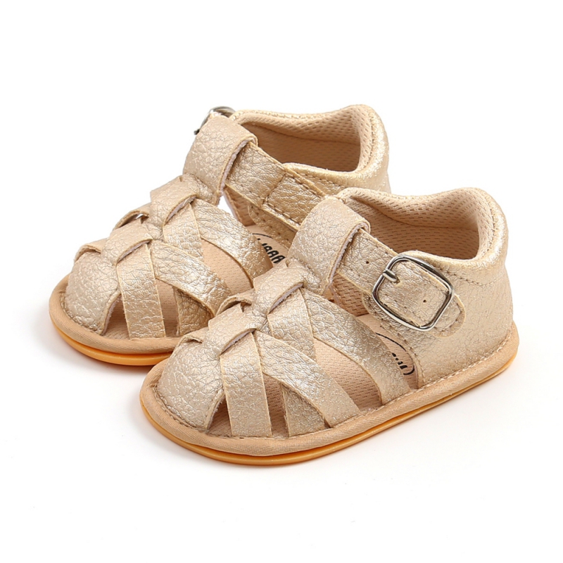 Fashion Summer Newborn Infant Baby Boys Girls PU-Lether Shoes Soft Sole Hollow Sneakers Sandals Shoes Fit For 0-18M