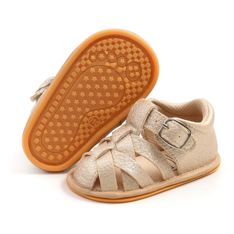 Fashion Summer Newborn Infant Baby Boys Girls PU-Lether Shoes Soft Sole Hollow Sneakers Sandals Shoes Fit For 0-18M