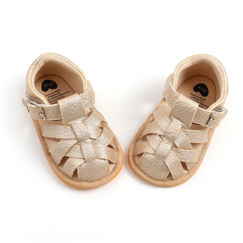 Fashion Summer Newborn Infant Baby Boys Girls PU-Lether Shoes Soft Sole Hollow Sneakers Sandals Shoes Fit For 0-18M