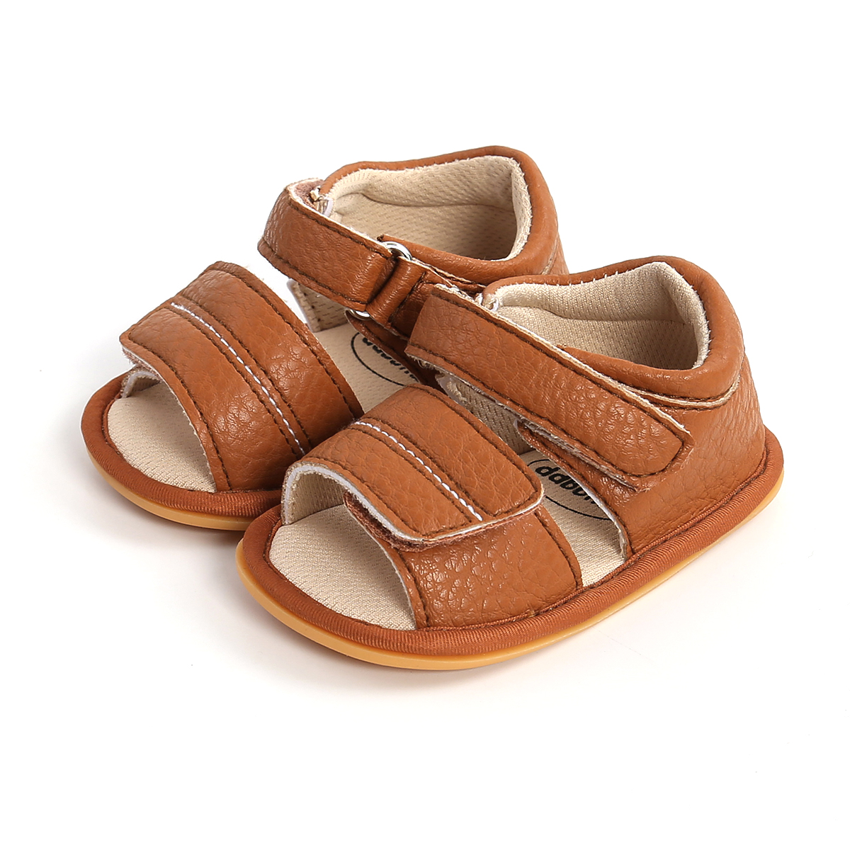 Baby Boys Girls Summer Sandals Shoes Newborn Infant Baby Girls Boys Shoes Solid Non-slip PU Leather Breathable Toddler Shoes 0-1