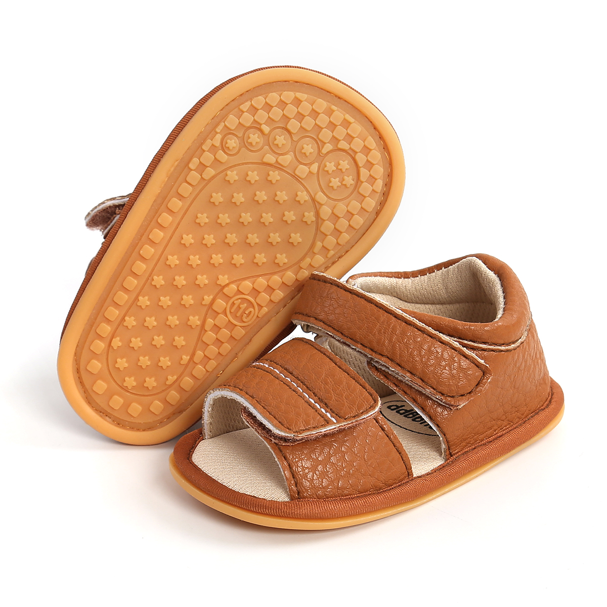 Baby Boys Girls Summer Sandals Shoes Newborn Infant Baby Girls Boys Shoes Solid Non-slip PU Leather Breathable Toddler Shoes 0-1