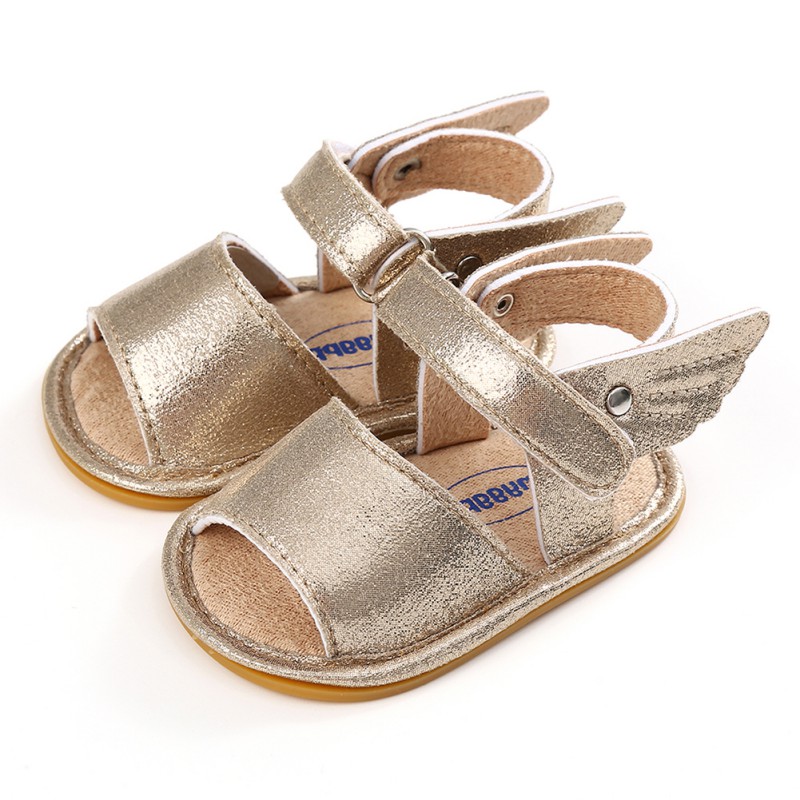 Baby Girl Sandals PU Newborn Baby Shoes Wings Angel Baby Girl Sandals Fashion Cute Baby Girl Shoes Prewalker