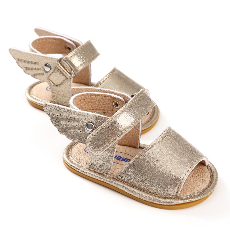 Baby Girl Sandals PU Newborn Baby Shoes Wings Angel Baby Girl Sandals Fashion Cute Baby Girl Shoes Prewalker