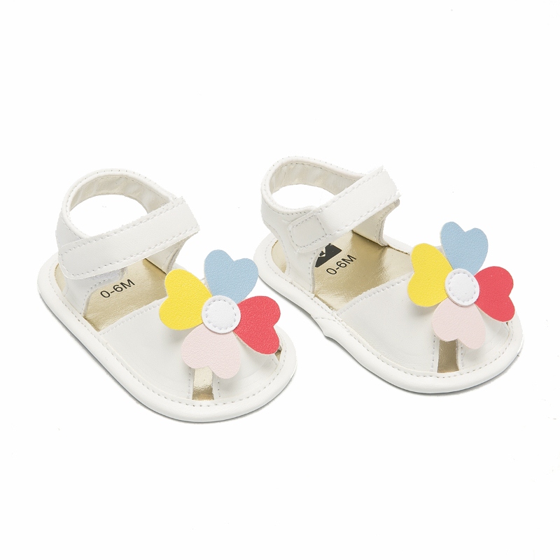 The New Colored flowers Baby Shoes Soft Sole Baby Casual Girl sandals Shoes