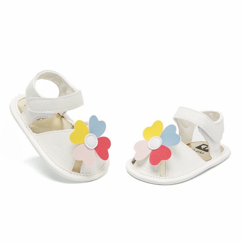 The New Colored flowers Baby Shoes Soft Sole Baby Casual Girl sandals Shoes