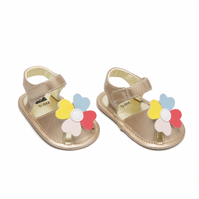 The New Colored flowers Baby Shoes Soft Sole Baby Casual Girl sandals Shoes