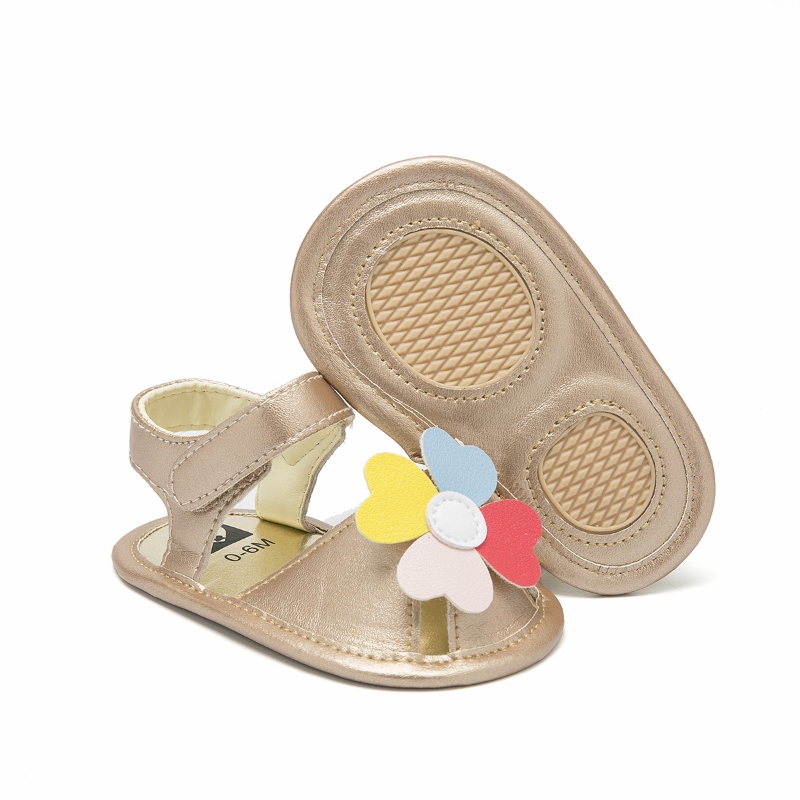 The New Colored flowers Baby Shoes Soft Sole Baby Casual Girl sandals Shoes