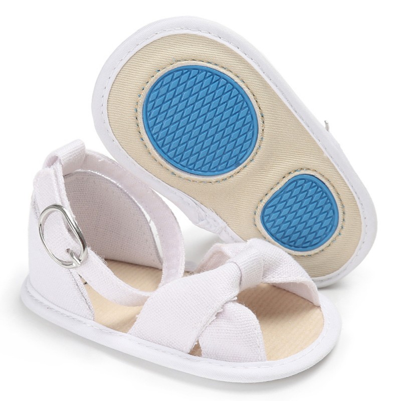 Bow Sandals for Girls Baby Shoes Cotton Baby Girl Sandals Fashion Bow Breathable Baby Sandals Sandy Beach Shoes