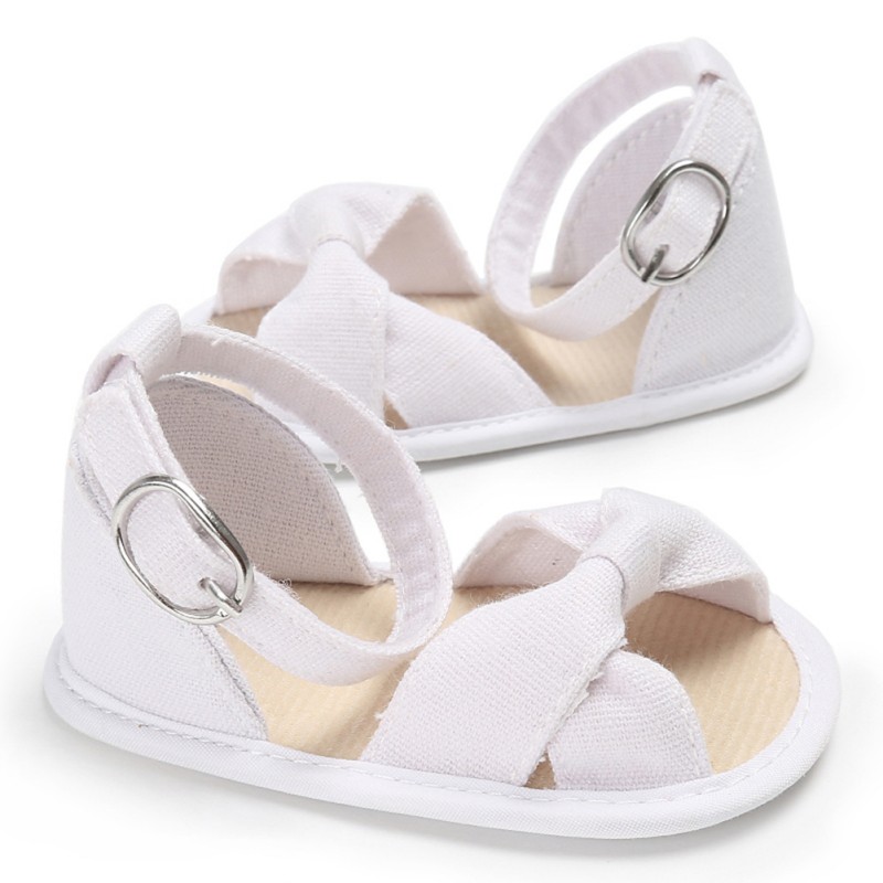 Bow Sandals for Girls Baby Shoes Cotton Baby Girl Sandals Fashion Bow Breathable Baby Sandals Sandy Beach Shoes