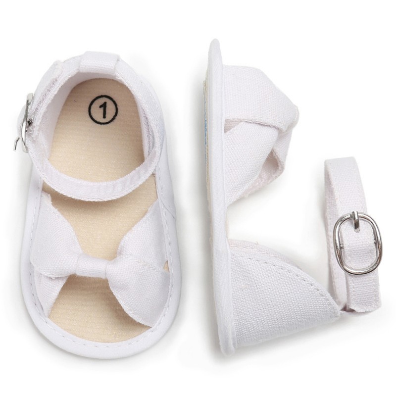Bow Sandals for Girls Baby Shoes Cotton Baby Girl Sandals Fashion Bow Breathable Baby Sandals Sandy Beach Shoes