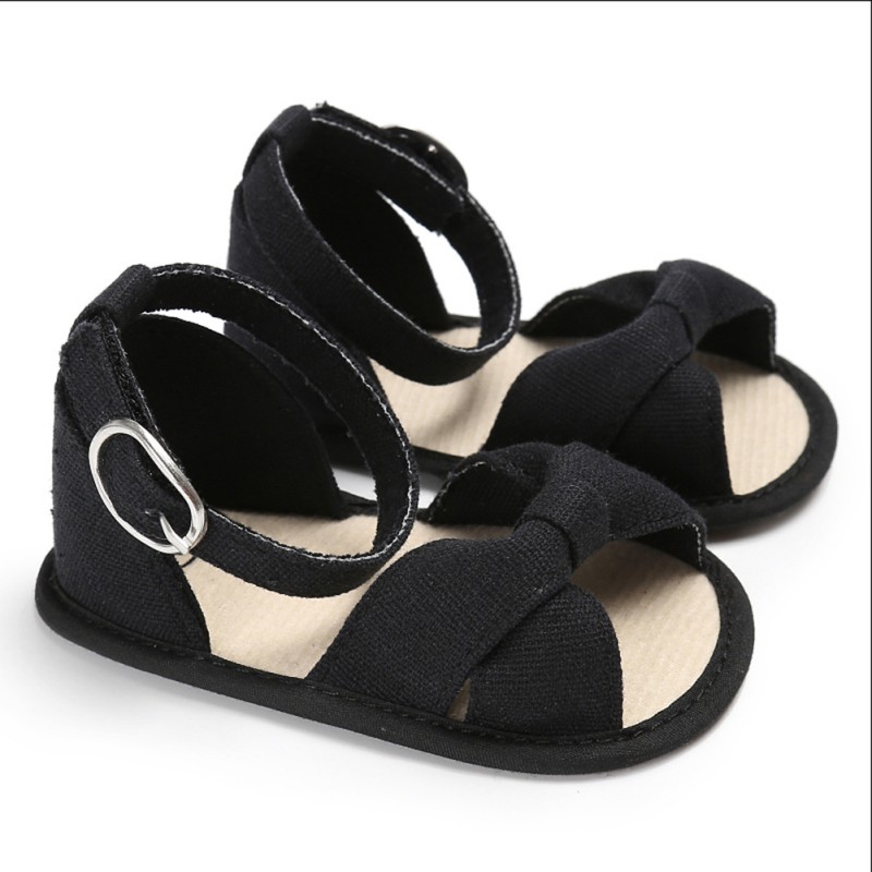 Bow Sandals for Girls Baby Shoes Cotton Baby Girl Sandals Fashion Bow Breathable Baby Sandals Sandy Beach Shoes