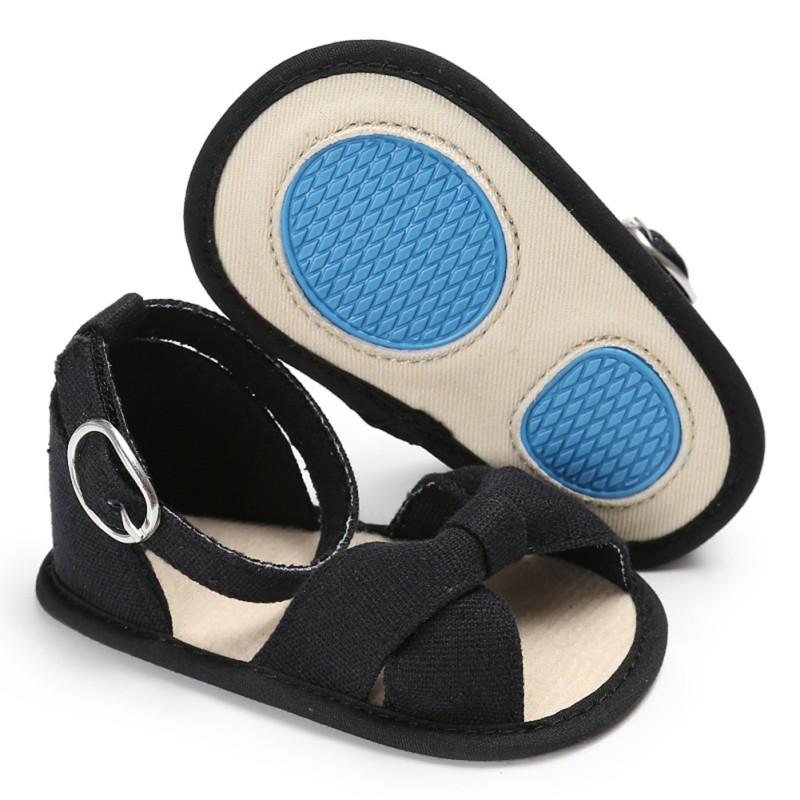 Bow Sandals for Girls Baby Shoes Cotton Baby Girl Sandals Fashion Bow Breathable Baby Sandals Sandy Beach Shoes