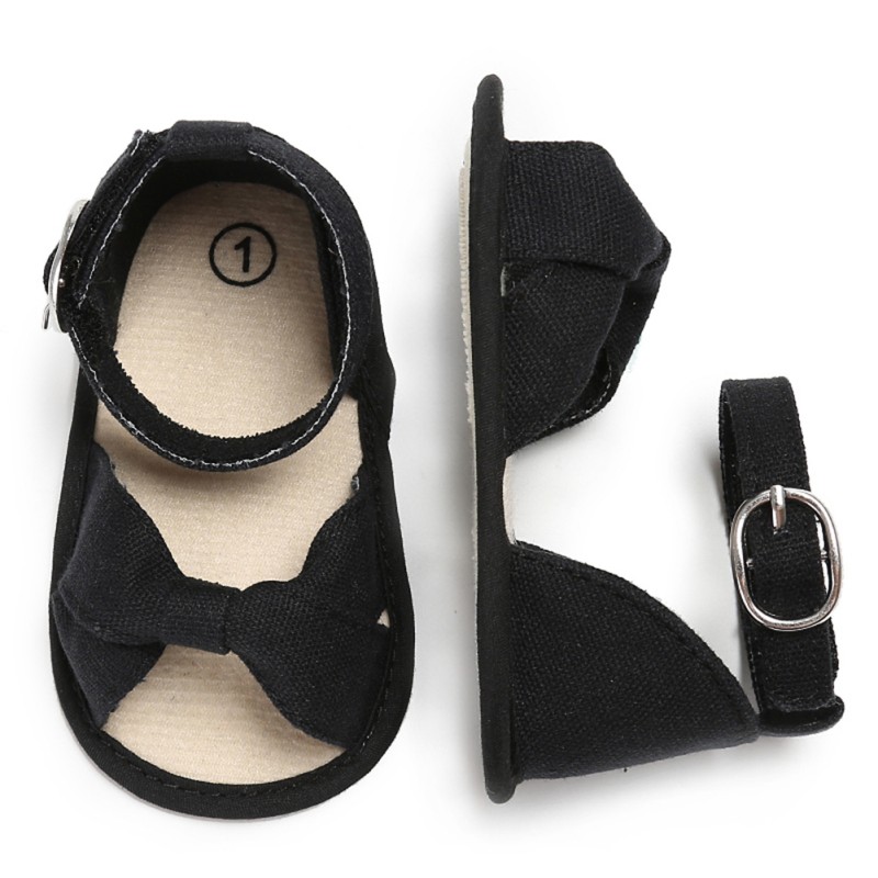 Bow Sandals for Girls Baby Shoes Cotton Baby Girl Sandals Fashion Bow Breathable Baby Sandals Sandy Beach Shoes