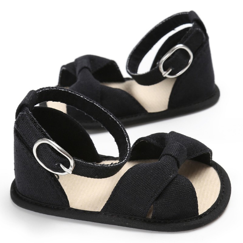 Bow Sandals for Girls Baby Shoes Cotton Baby Girl Sandals Fashion Bow Breathable Baby Sandals Sandy Beach Shoes