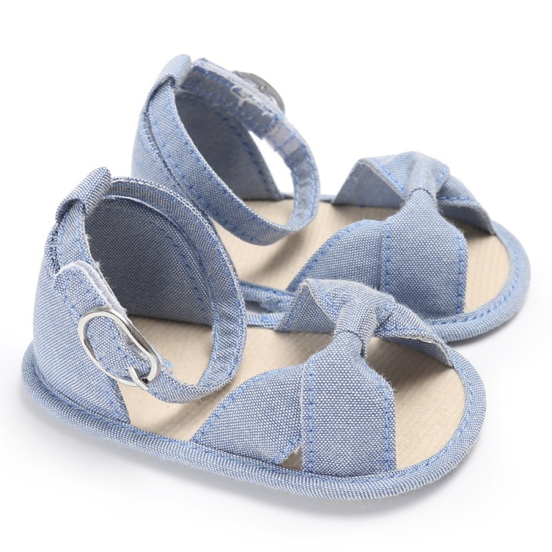 Bow Sandals for Girls Baby Shoes Cotton Baby Girl Sandals Fashion Bow Breathable Baby Sandals Sandy Beach Shoes