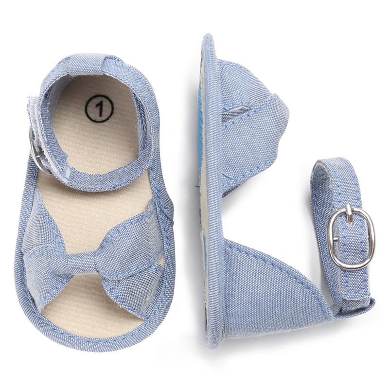 Bow Sandals for Girls Baby Shoes Cotton Baby Girl Sandals Fashion Bow Breathable Baby Sandals Sandy Beach Shoes