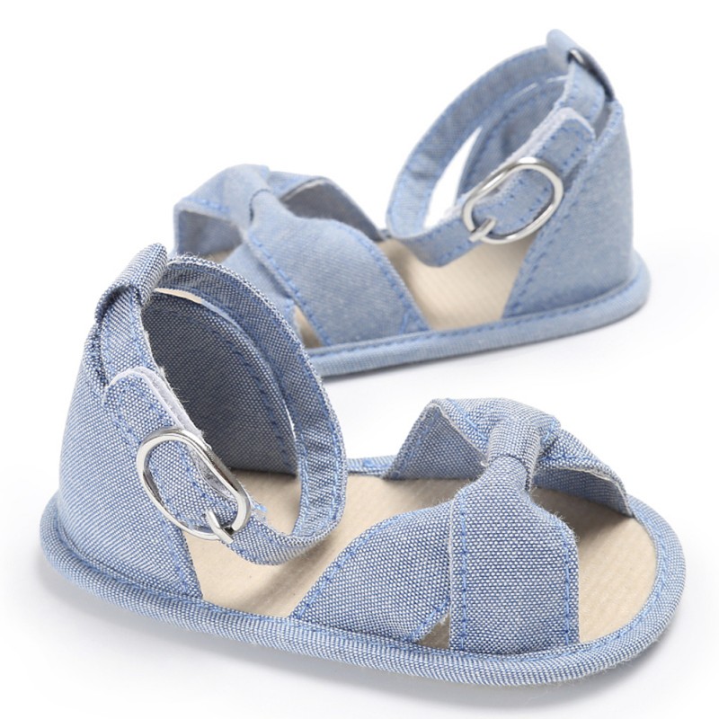 Bow Sandals for Girls Baby Shoes Cotton Baby Girl Sandals Fashion Bow Breathable Baby Sandals Sandy Beach Shoes