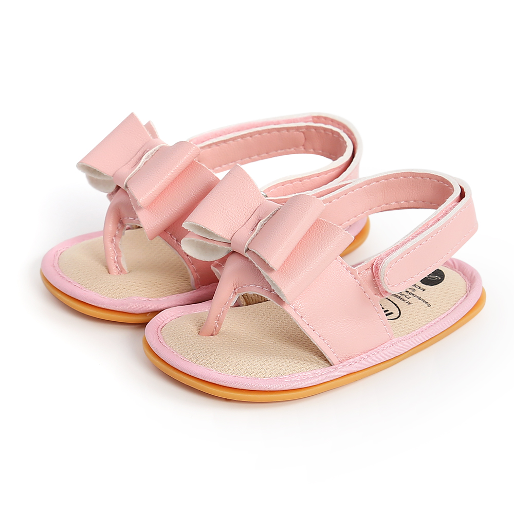 New Infant Kid Roman Sandal Lovely Infant Baby Girl Soft Sole Toddler Boy Shoes Bowknot Non-slip Sandals Moccasin