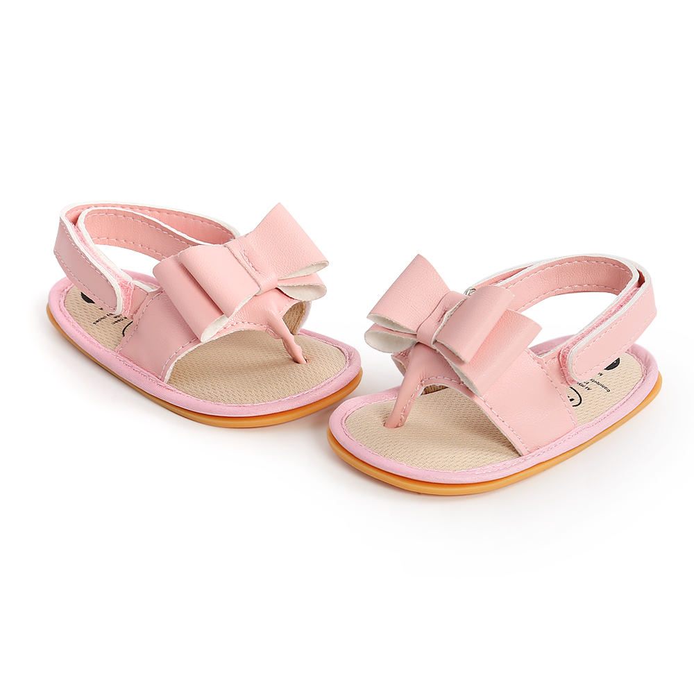 New Infant Kid Roman Sandal Lovely Infant Baby Girl Soft Sole Toddler Boy Shoes Bowknot Non-slip Sandals Moccasin