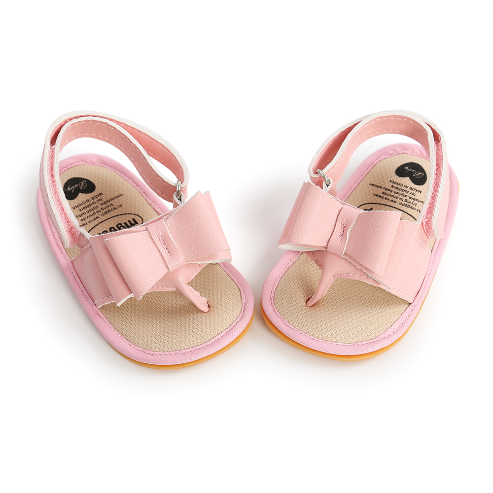 New Infant Kid Roman Sandal Lovely Infant Baby Girl Soft Sole Toddler Boy Shoes Bowknot Non-slip Sandals Moccasin