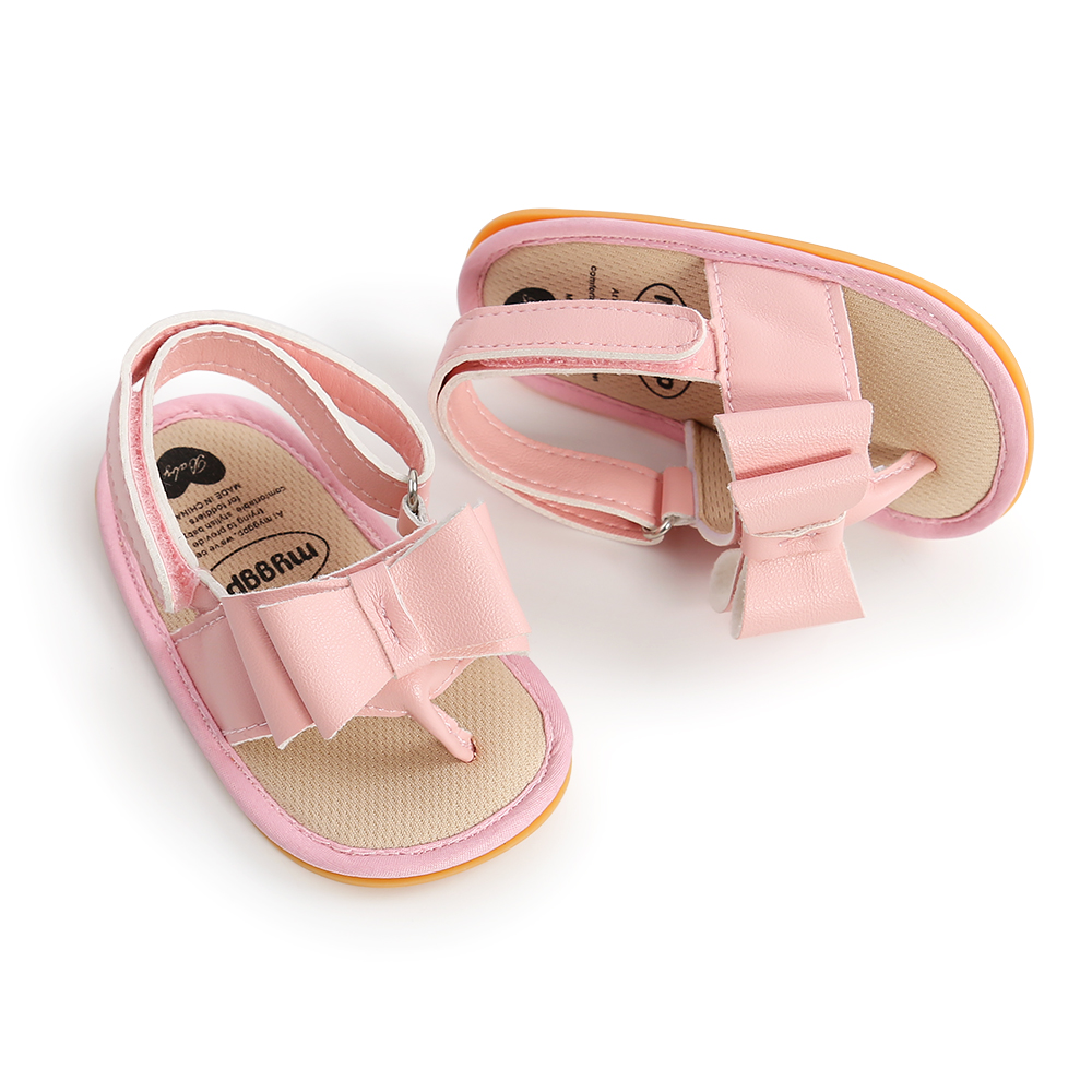 New Infant Kid Roman Sandal Lovely Infant Baby Girl Soft Sole Toddler Boy Shoes Bowknot Non-slip Sandals Moccasin