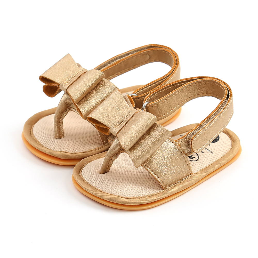 New Infant Kid Roman Sandal Lovely Infant Baby Girl Soft Sole Toddler Boy Shoes Bowknot Non-slip Sandals Moccasin