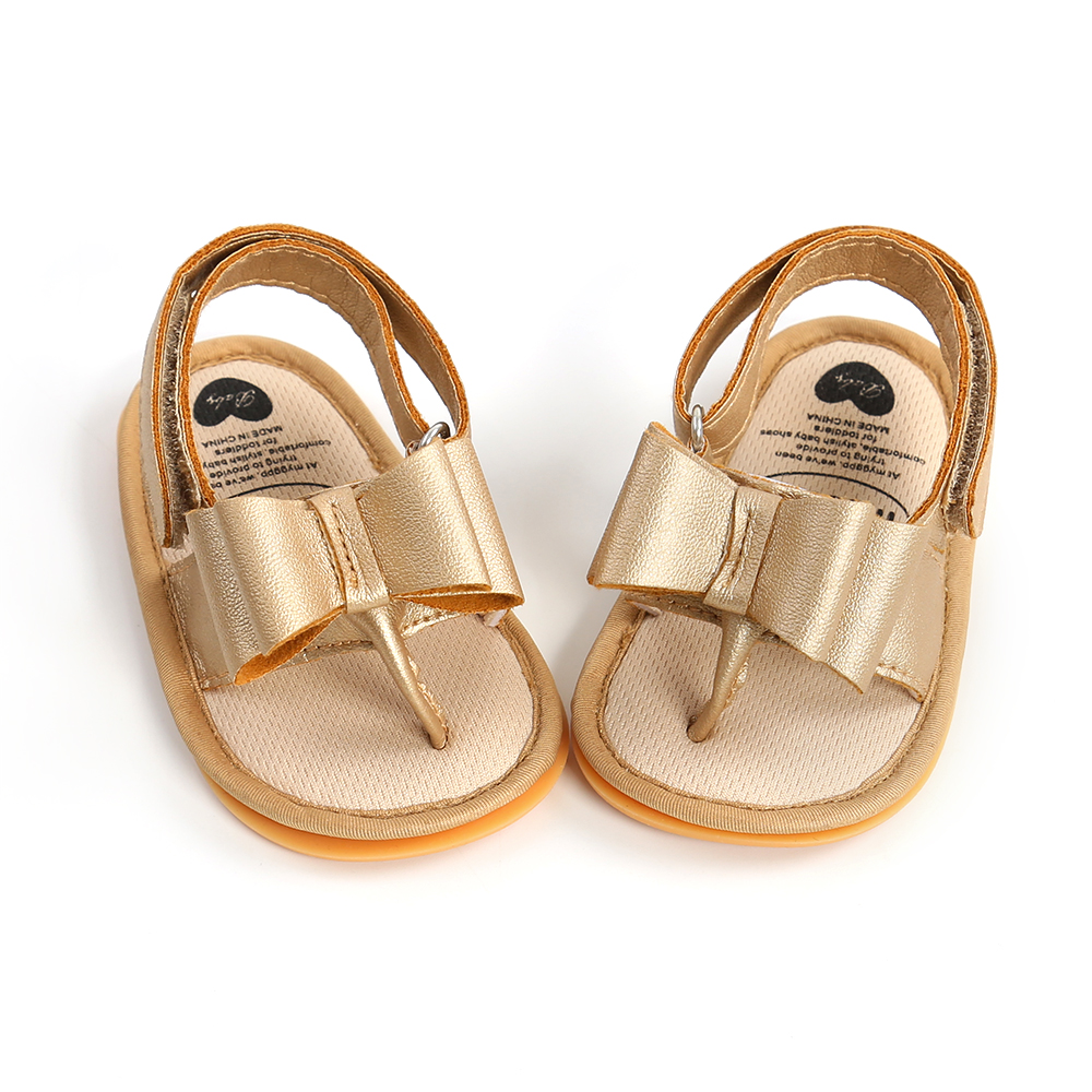 New Infant Kid Roman Sandal Lovely Infant Baby Girl Soft Sole Toddler Boy Shoes Bowknot Non-slip Sandals Moccasin