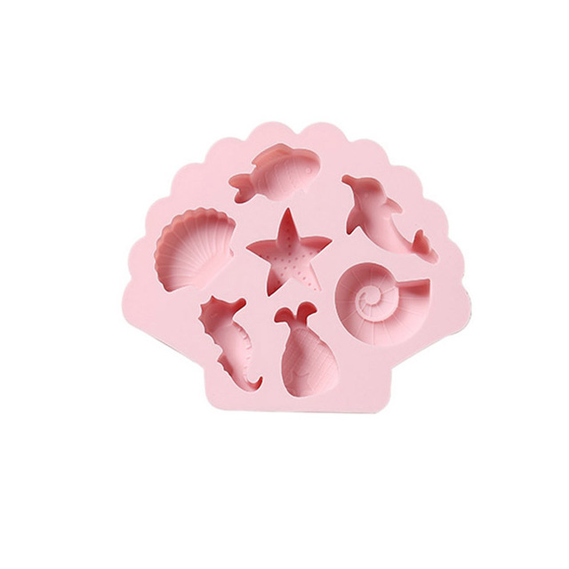 8 Cells Marine Fish Hippocampus Style Silicone Cake Molds Pastry Biscuit Candle Chocolate Mold Kitchen Baking Tool