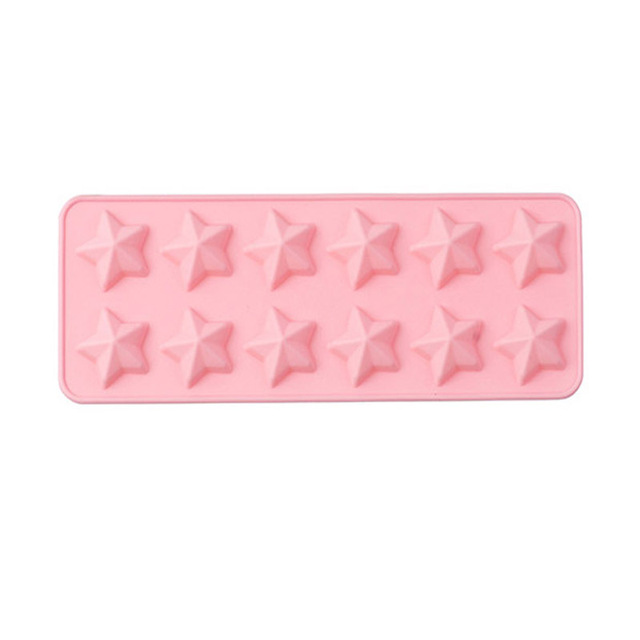 Wholesale 10pcs Star Silicone Material Chocolate Molds Bakeware Cake Decoration DIY Cake&Pastry&Jelly Mold