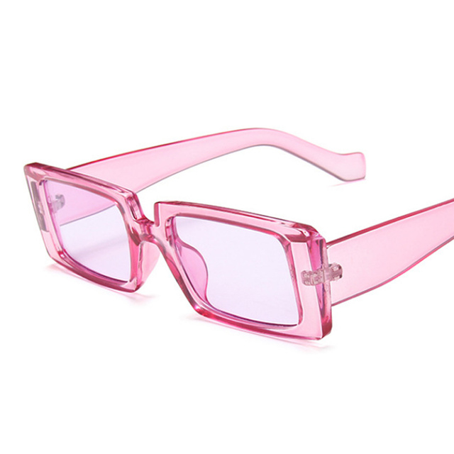 Fashion Square Sunglasses Women Candy Colors Ins Style Sun Glasses Male Female Brand Designer Small Frame Mirror
