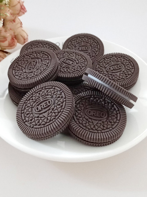 Simulation Oreo Cookies Fake Cake Artificial Food Model Children Photography Prop Bakery Decoration Wedding Party Home Decor
