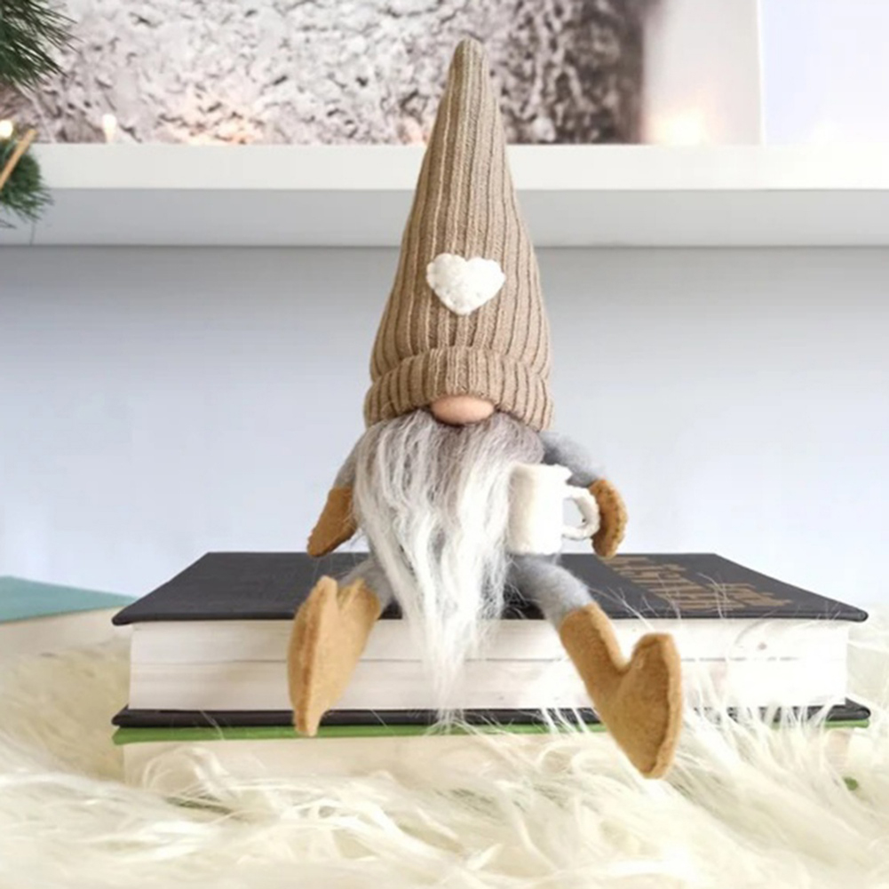 Coffee Gnome Doll Coffee Gnomes Plush Coffee Bar Faceless Dwarf Cute Doll Farmhouse Kitchen Plush Doll Christmas Home Decoration