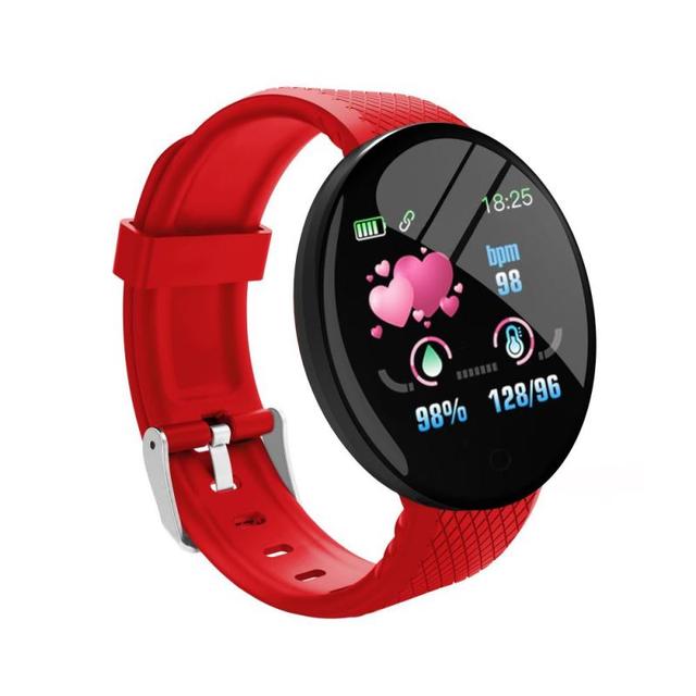 New D18 Sport Smart Watch Smart Band Fitness Tracker Heart Rate Monitor Blood Pressure Waterproof Smartwatch For Android IOS