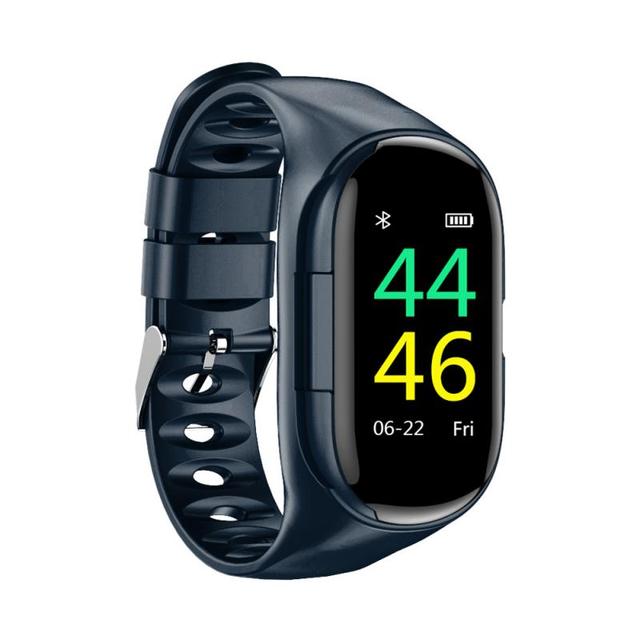 AI Smart Watch Bracelet With Bluetooth Earphone Heart Rate Monitor Portable Headphones Smart Band Outdoor Sport Bike Cycling  M1