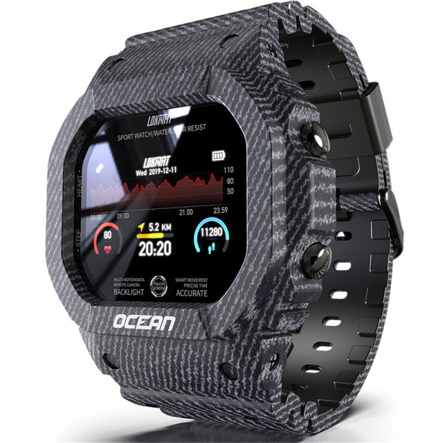 Smart Watch Men Fitness Tracker Blood Pressure Message Push Heart Rate Monitor Clock Smartwatch Women For Android