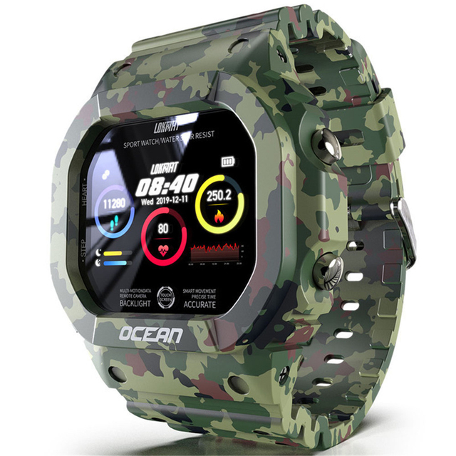 Smart Watch Men Fitness Tracker Blood Pressure Message Push Heart Rate Monitor Clock Smartwatch Women For Android