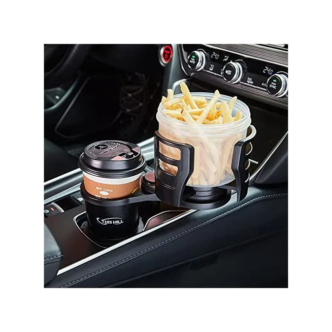Generic Classic Expandable Dual 2 In 1 Slot Car Cup Holder