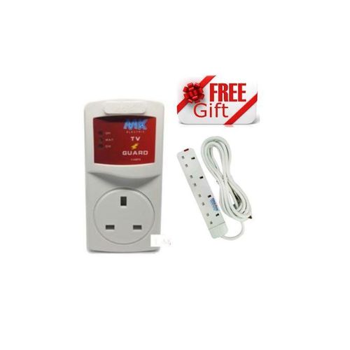 MK Electronics TV GUARD +FREE 4 WAY SOCKET EXTENSION CABLE